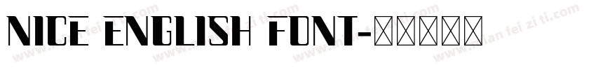 Nice English font字体转换